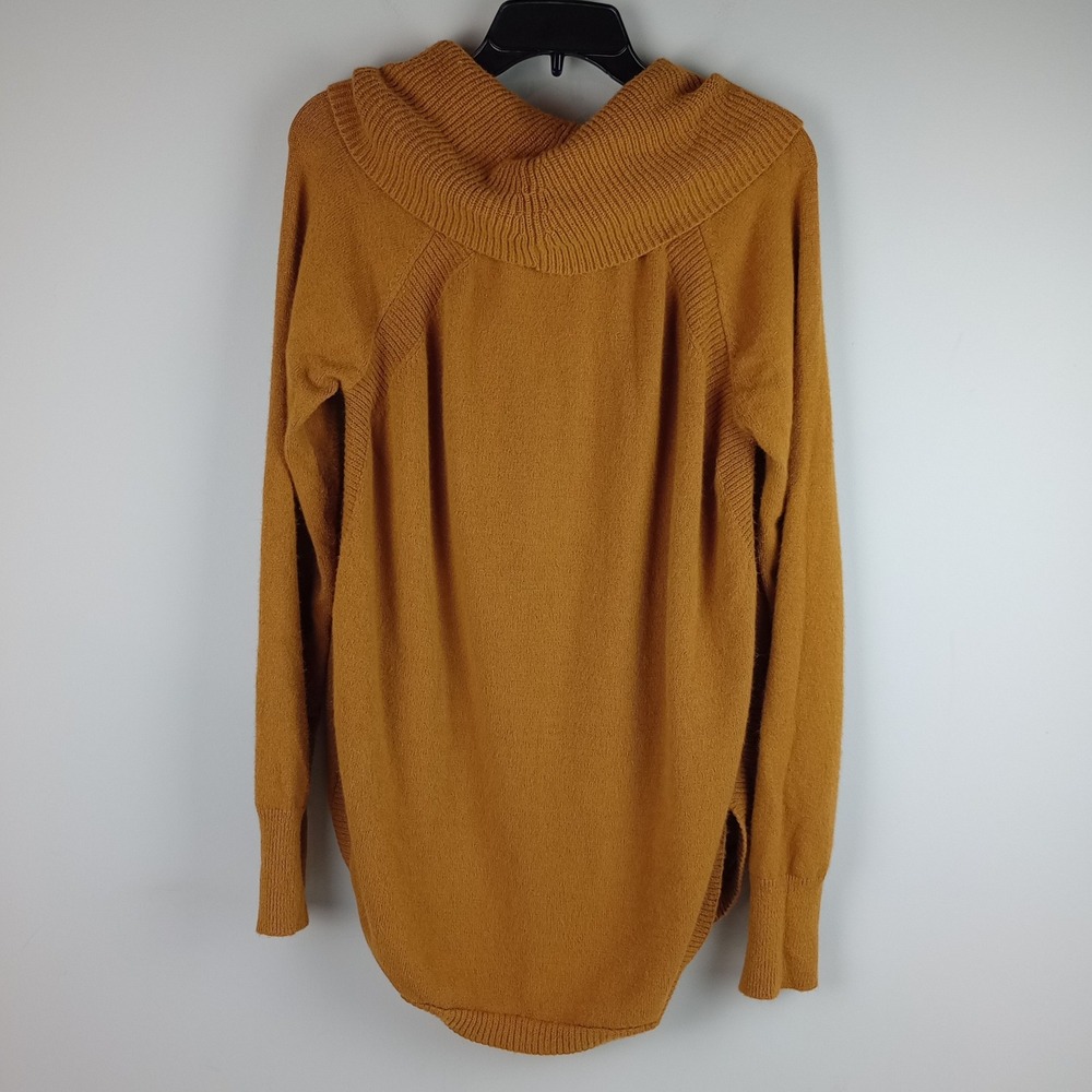 Time and Tru Womens XL Brown Cowl Neck Long Sleeve Casual Knit Pullover Sweater